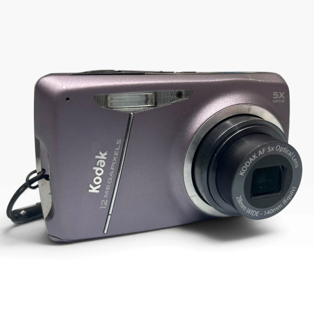Kodak EasyShare M550 Digital Camera 12MP 5x Optical Zoom Purple 28mm Wide Lens